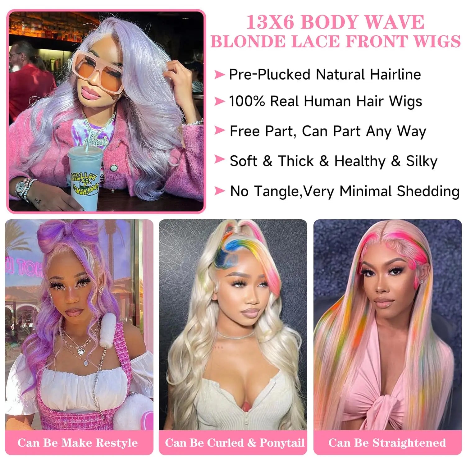 613 Body Wave Human Hair Wig 13x6 Hd Lace Frontal Wig Pre Plucked Brazilian 30 inch Blonde 613 Lace Front Wigs 13x4 Lace Wig
