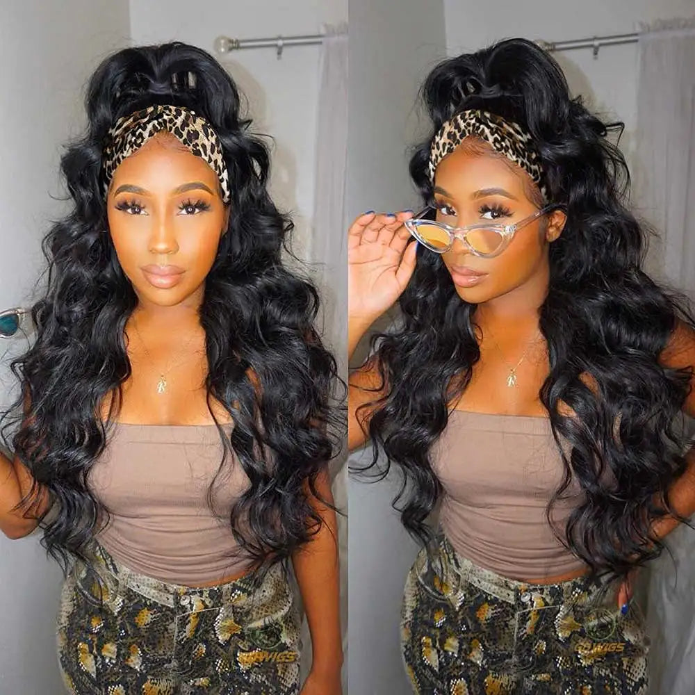 30 40 Inch Headband Wig Human Hair Body Wave Wig 200% Density Remy Human Hair Wigs For Black Women Brazilian Ready To Wear Wig