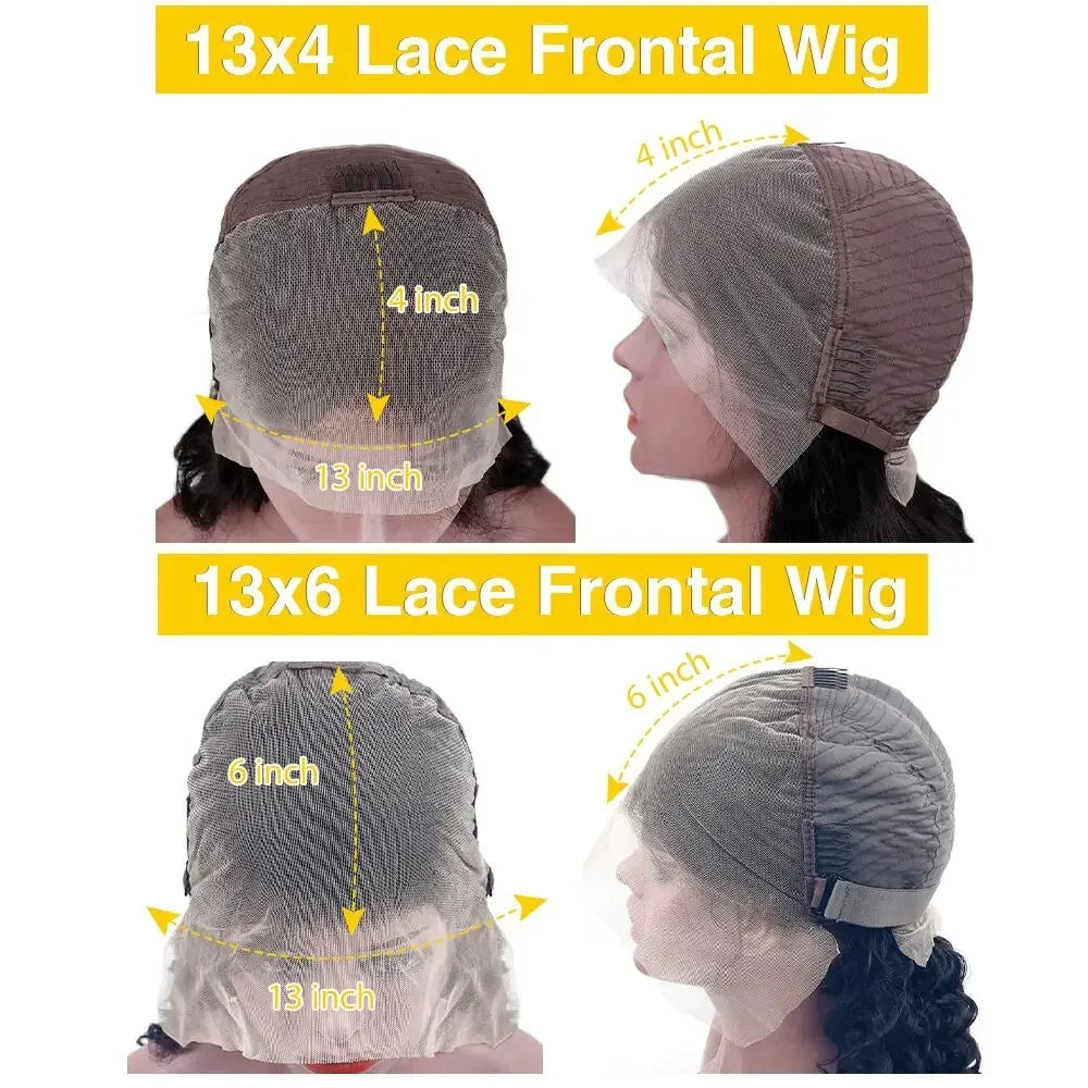 13x4 13x6 Hd Lace Frontal Wig Brazilian Human Hair Wigs Chocolate Brown Body Wave Lace Front Human Hair Wigs For Women
